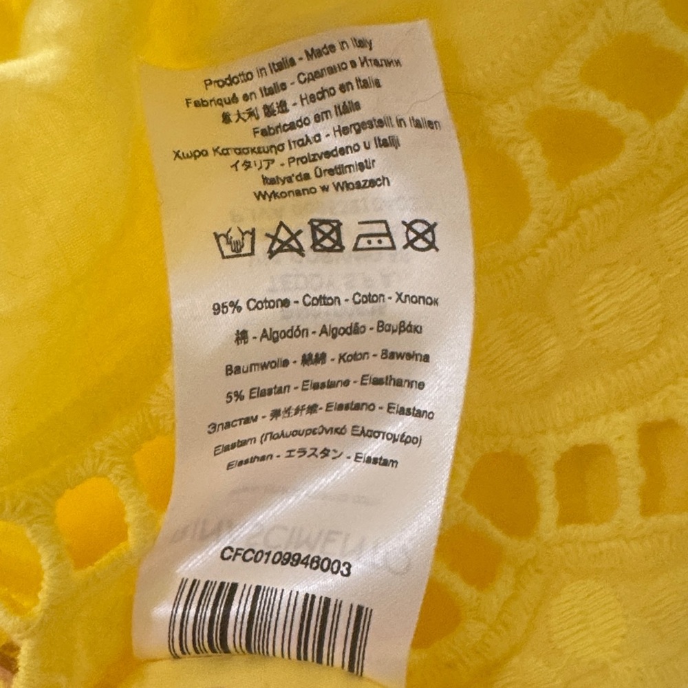 Rinascimento Sunny Yellow Lace Top - Picture 6 of 9